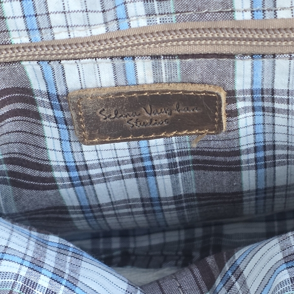 Selina Vaughan Studios Canvas Mini Backpack Crossbody Rooster Print Tan Boho - Picture 14 of 16